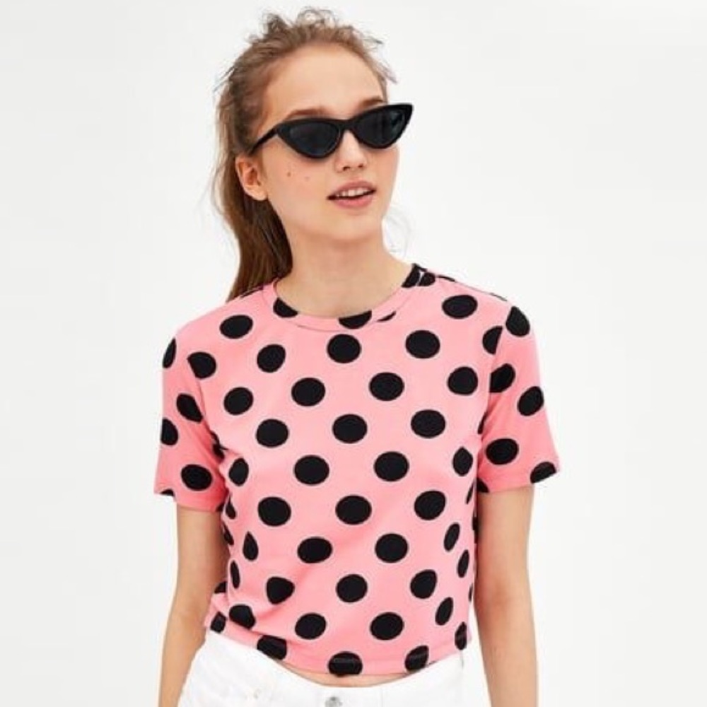Zara Printed Cropped T-Shirt